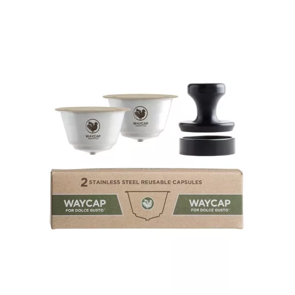 WayCap Complete Kit Dolce Gusto utántölthető kapszula, 2 db kapszulával WayCap Complete Kit Dolce Gusto utántölthető kapszula, 2 db kapszulával