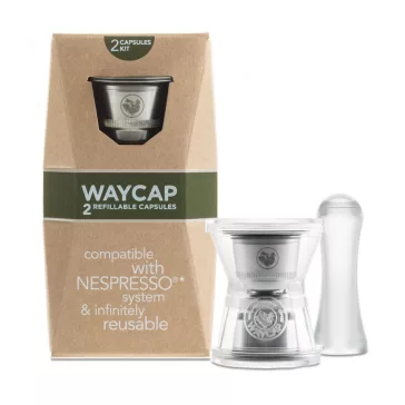   WayCap Complete Kit Nespresso utántölthető kapszula, 2 db kapszulával