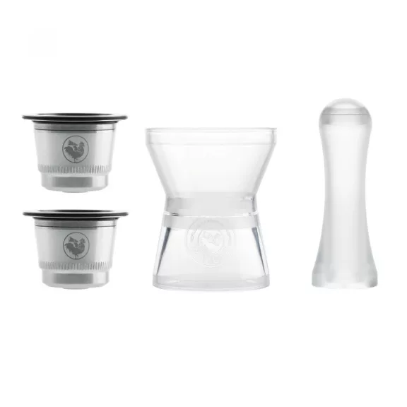 WayCap Complete Kit Nespresso utántölthető kapszula, 2 db kapszulával WayCap Complete Kit Nespresso utántölthető kapszula, 2 db kapszulával